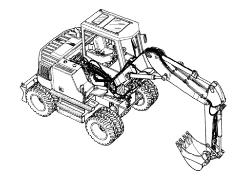 Product picture LIEBHERR A312 Litronic HYDRAULIC EXCAVATOR OPERATION & MAINTENANCE MANUAL