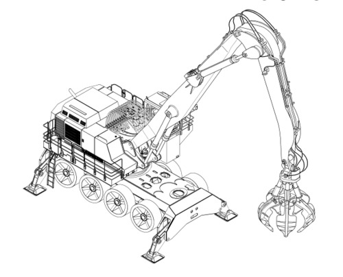 Product picture LIEBHERR A974B Litronic HYDRAULIC EXCAVATOR OPERATION & MAINTENANCE MANUAL
